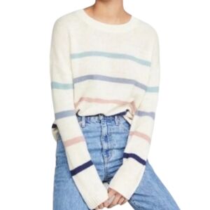 Rails Perci Seaside Stripe Wool Alpaca Blend Crewneck Sweater Size Large